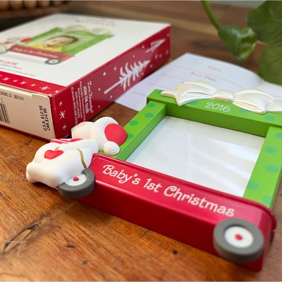 NIB Hallmark Keepsake Ornament 2016 Beary Cute Baby’s 1st Christmas - Picture 2 of 3